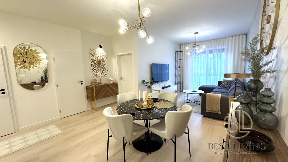Kompletne vkusne zariadený 2-izbový byt s terasou 110 m² - ihneď k dispozícii!