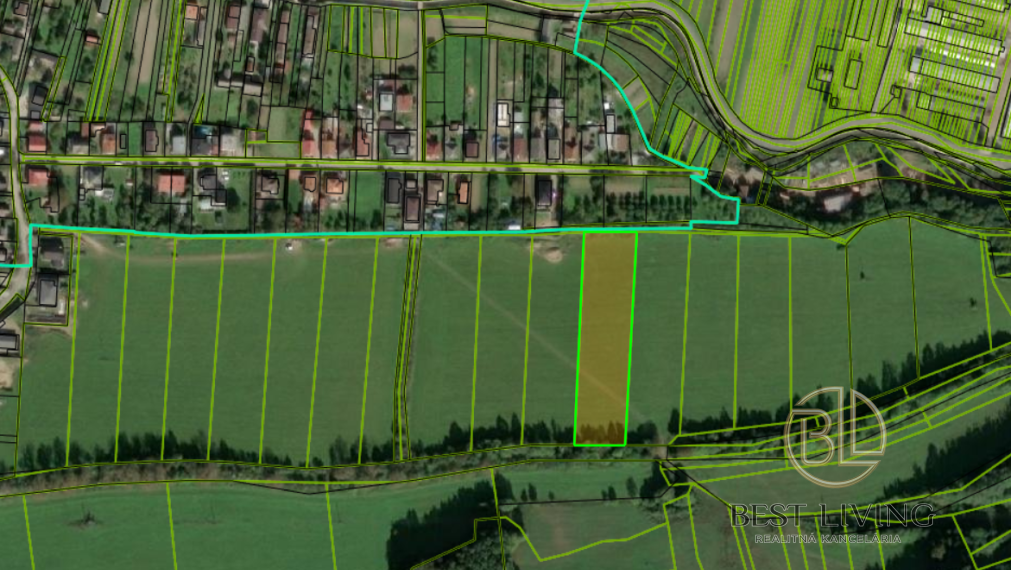 Na predaj veľký slnečný pozemok v tichom prostredí – 5821 m², ideálny na rekreáciu alebo investíciu do budúcnosti