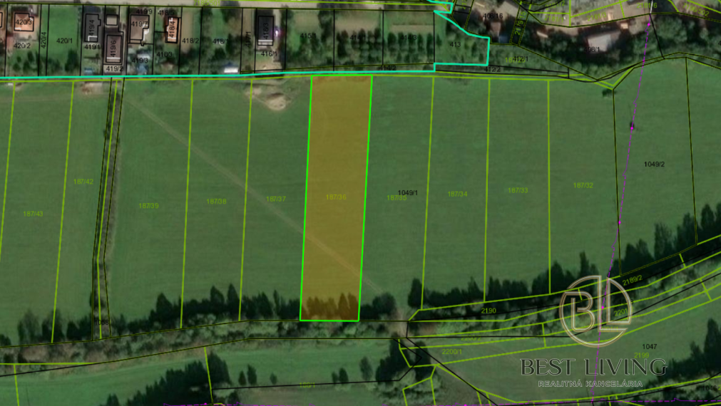 Na predaj veľký slnečný pozemok v tichom prostredí – 5821 m², ideálny na rekreáciu alebo investíciu do budúcnosti