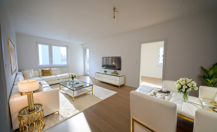 Exkluzívny byt v novostavbe + bonus! Parkovanie, terasa a kuchynská linka v hodnote 23000€!!